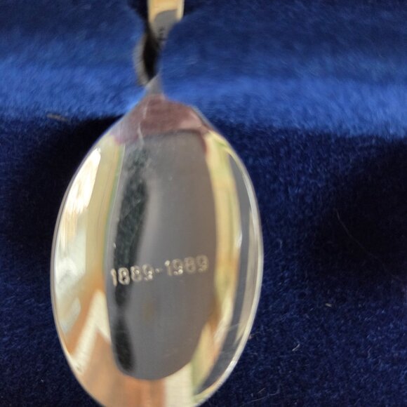 NORTH DAKOTA State Centennial Collector Spoon Set Silverplated 1889-1989 Holland - Picture 2 of 7